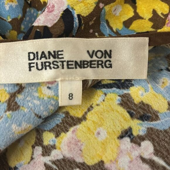 Diane Von Furstenberg 100% viscose floral print dress, US8 - Picture 8 of 9